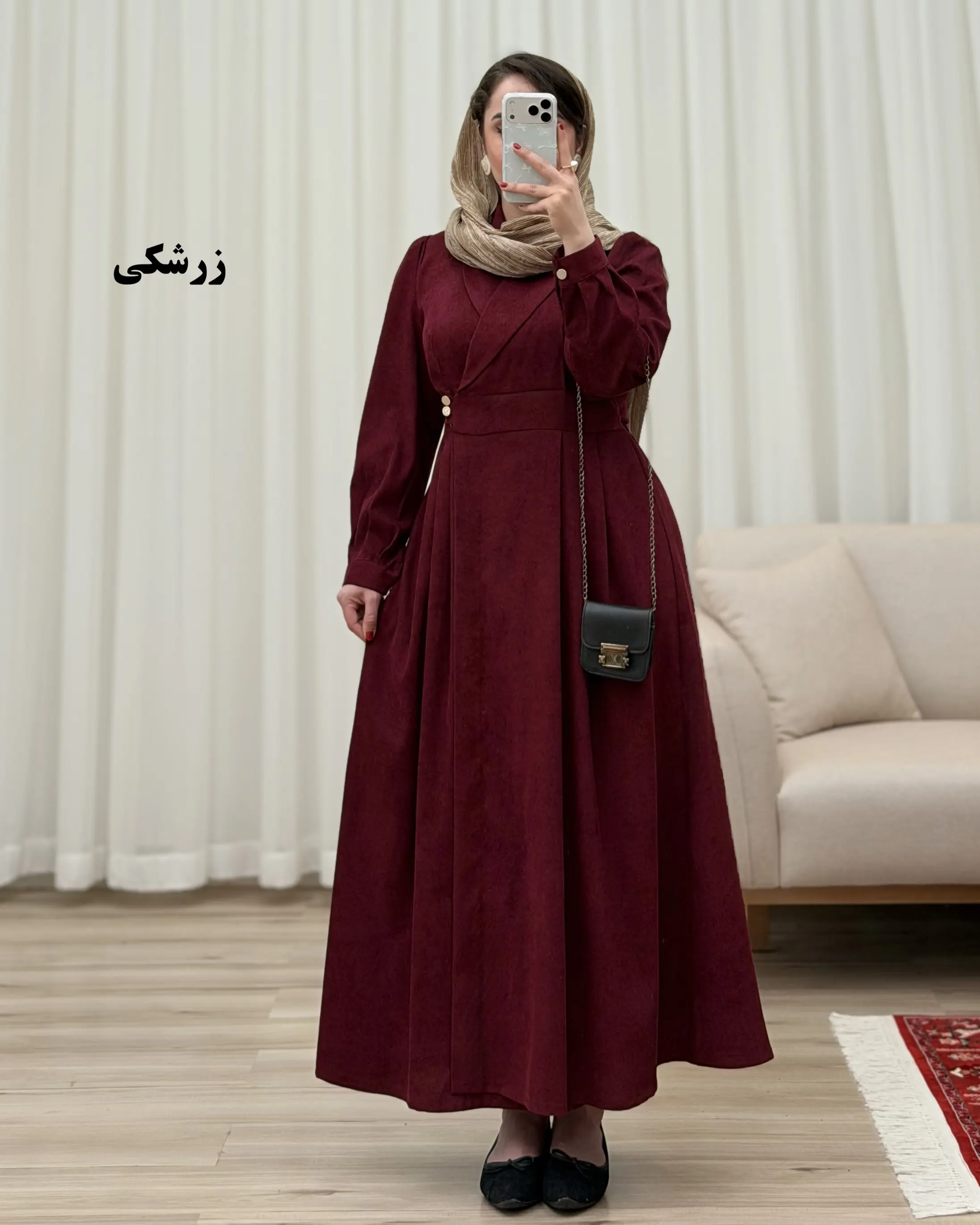 مانتو بلند کبریتی مدل یاسمن